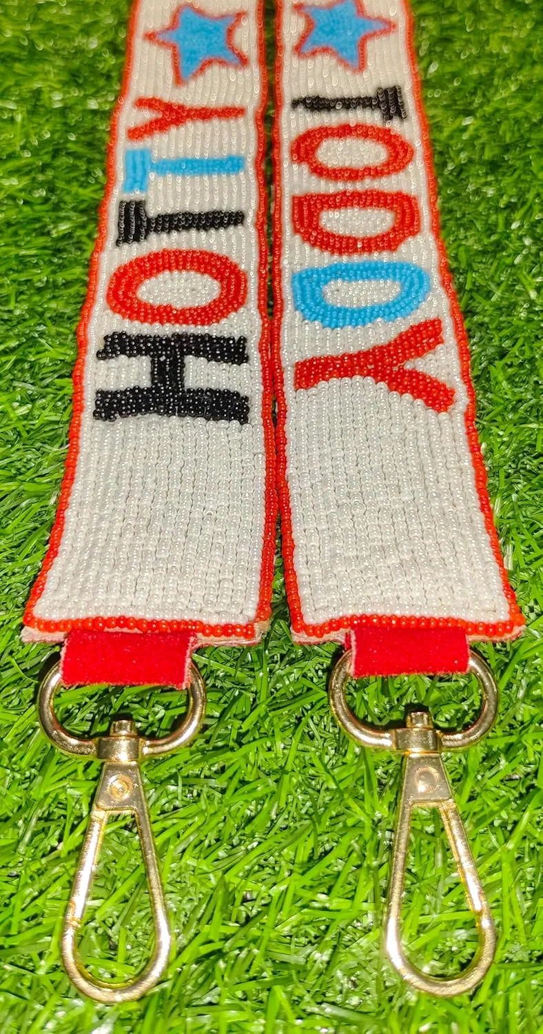 Ole Hotty Miss Toddy Handmade Beaded Purse Strap 47 inches Long And !.5 Inches Wide (Hotty Multi)