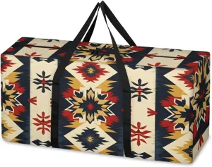 Oversized Moving Bags Aztec Geometric Ethnic Waterproof Storage Totes Large Storage Bags for Clothes Packing Bags for Moving Travel & Clothes Storage