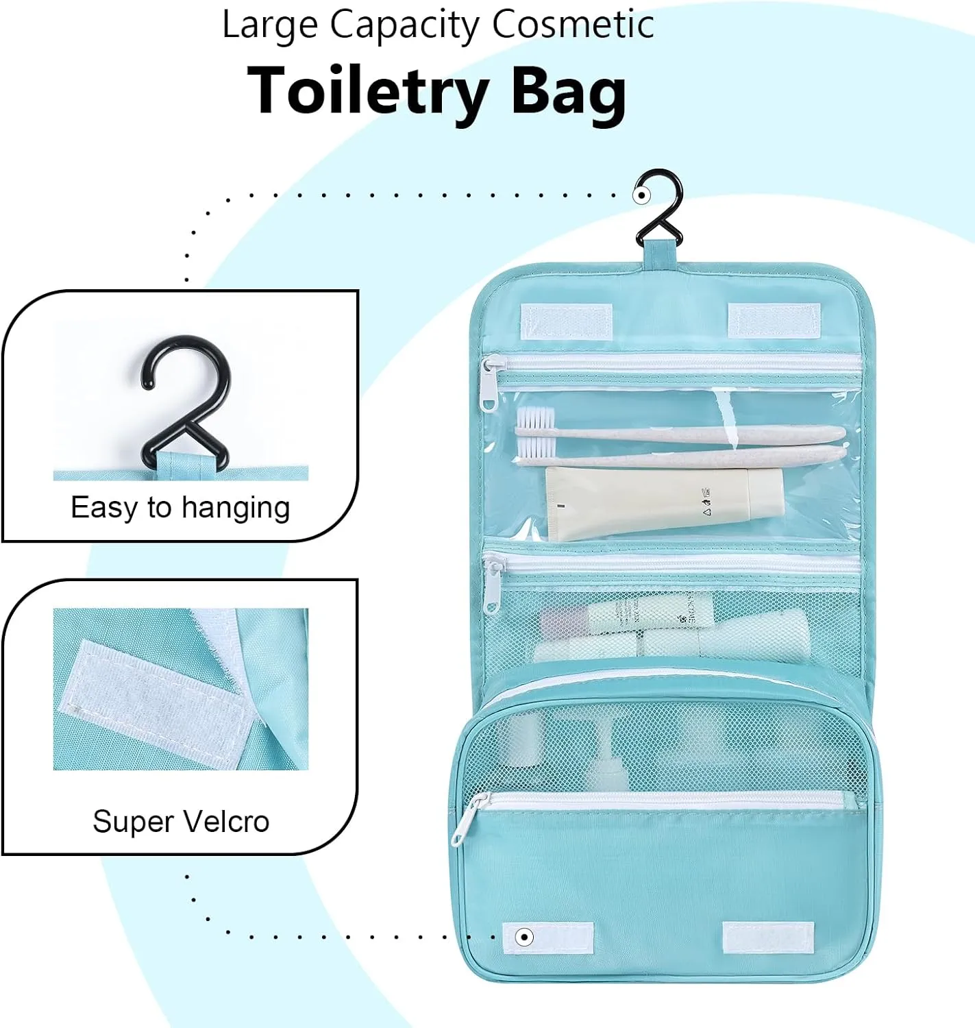 Packing Cubes for Travel - 9 Set Large Travel Cubes Luggage Organizer Bags Set With Laundry Bags/Shoe Bag/Toiletry Bag (Blue)