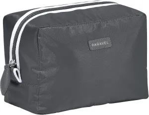 Paravel Toiletry Bag | Made with Recycled Negative Nylon Material | Everyday Travel Toiletry Bag | Flatiron Grey