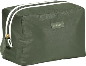 Paravel Toiletry Bag | Made with Recycled Negative Nylon Material | Everyday Travel Toiletry Bag | Safari Green