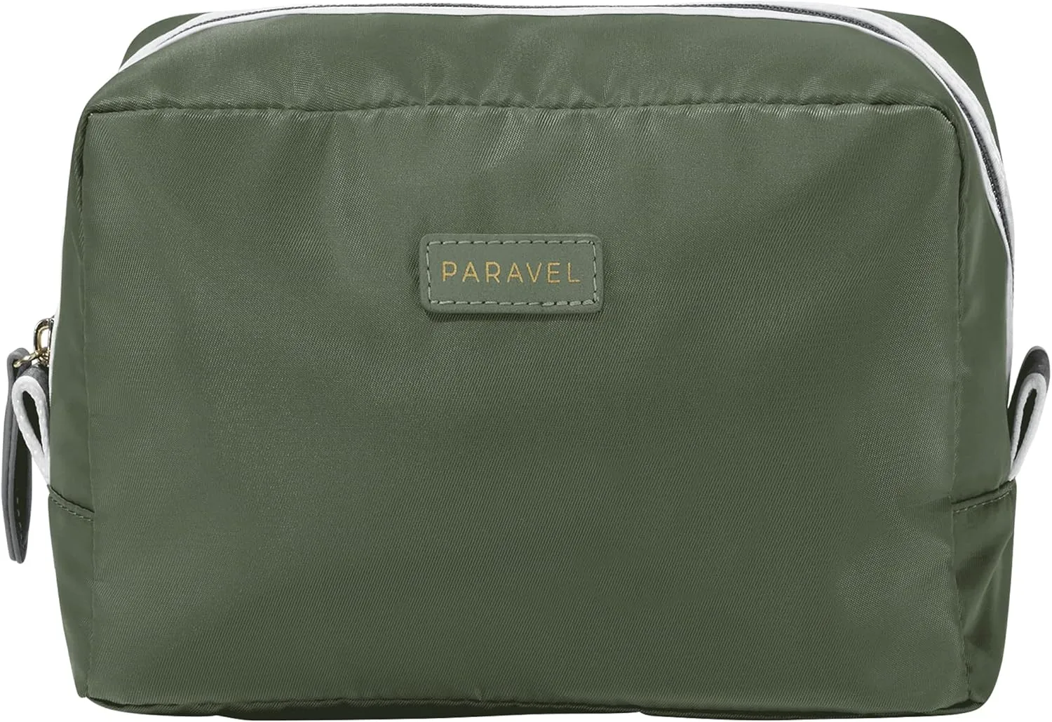 Paravel Toiletry Bag | Made with Recycled Negative Nylon Material | Everyday Travel Toiletry Bag | Safari Green