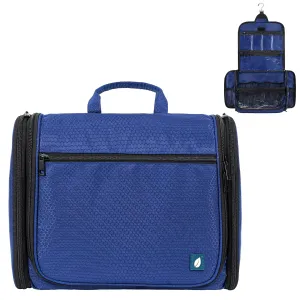 PAVILIA Large Hanging Toiletry Bag Travel Bag Women Men, Cosmetic Organizer, Water Resistant Makeup Bag Accessories Toiletries, Travel Essentials Kit, Royal Blue
