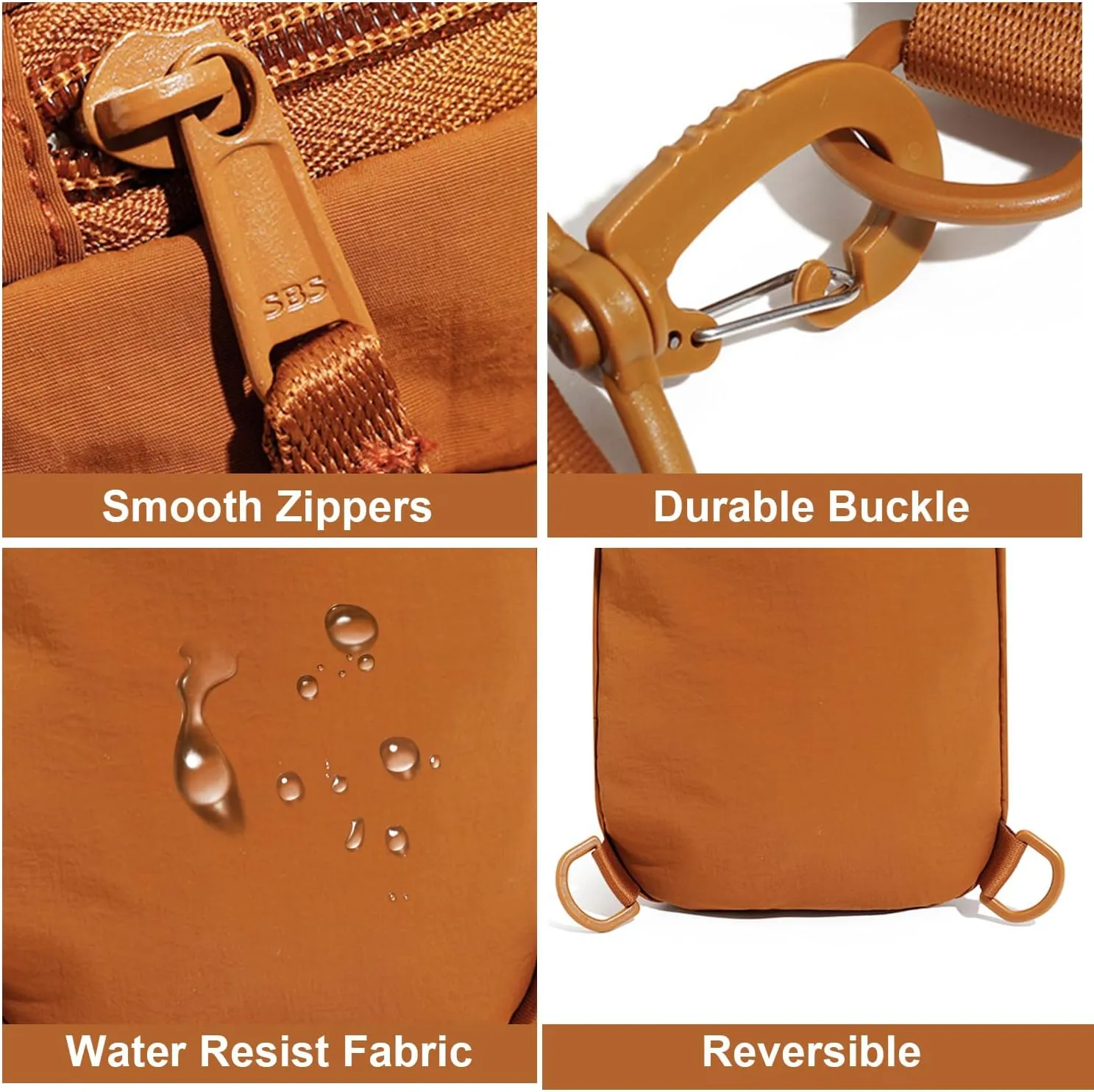 Peicees Small Sling Bag For Women Mens Crossbody Backpack Purse Fashionable Fanny Pack Shoulder Bag For Casual Travel Hiking