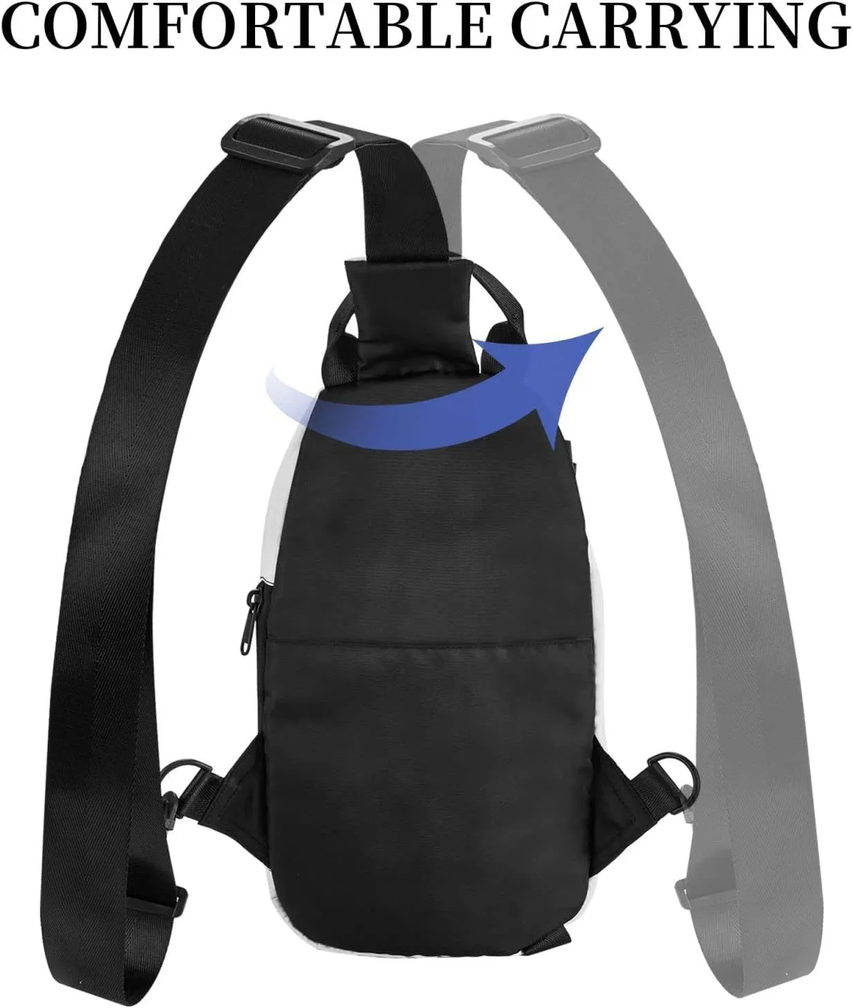 Penguins On The Iceberg Print Crossbody Backpack Casual Adjustable Bag Multifunctional Sling Backpack