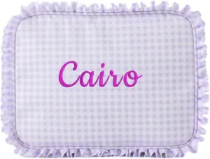 Personalized makeup bags, embroidered names, custom toiletry bags, bridesmaid proposal gifts, bachelorette party favors, wedding supplies, bridesmaid gifts (Purple)