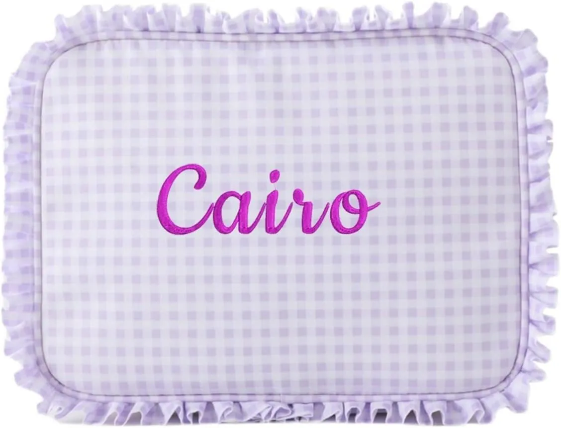 Personalized makeup bags, embroidered names, custom toiletry bags, bridesmaid proposal gifts, bachelorette party favors, wedding supplies, bridesmaid gifts (Purple)