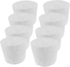 POPETPOP 20pcs Seedling Bag Tubs Pot Mini Grow Bags Raised Garden Bed Tote Planter Outdoor Breathable Net Let Small Liners Plants Growing Bags Nursery Pouch Non-Woven Fabric White
