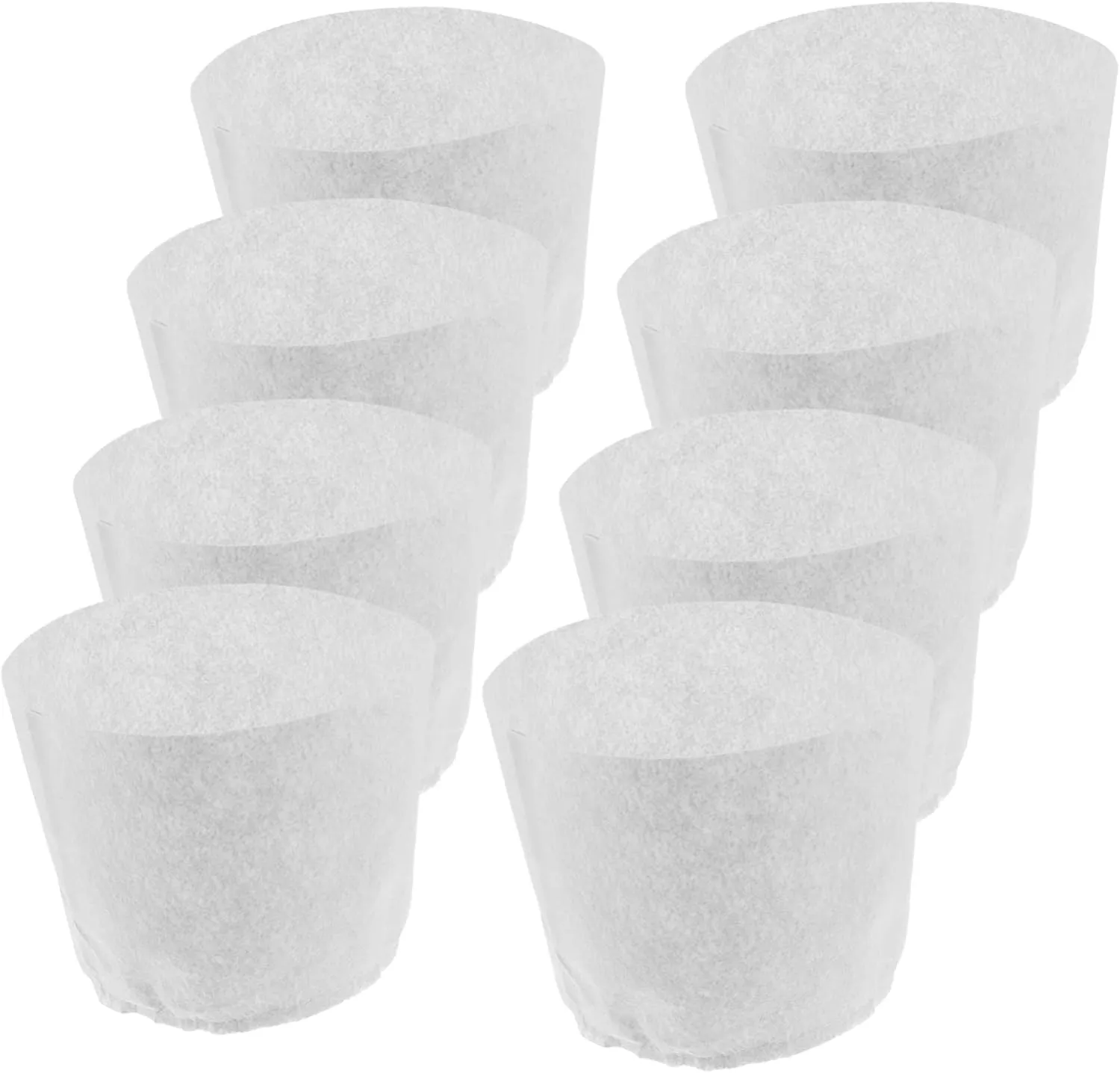 POPETPOP 20pcs Seedling Bag Tubs Pot Mini Grow Bags Raised Garden Bed Tote Planter Outdoor Breathable Net Let Small Liners Plants Growing Bags Nursery Pouch Non-Woven Fabric White
