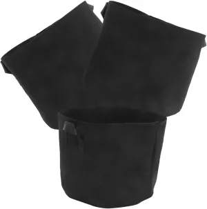 POPETPOP 3Pcs Fabric Planter Bags Portable Non Woven Plant Nursery Pouches for Outdoor Gardening Durable Plant Grow Bags with Excellent Drainage and Air Permeability