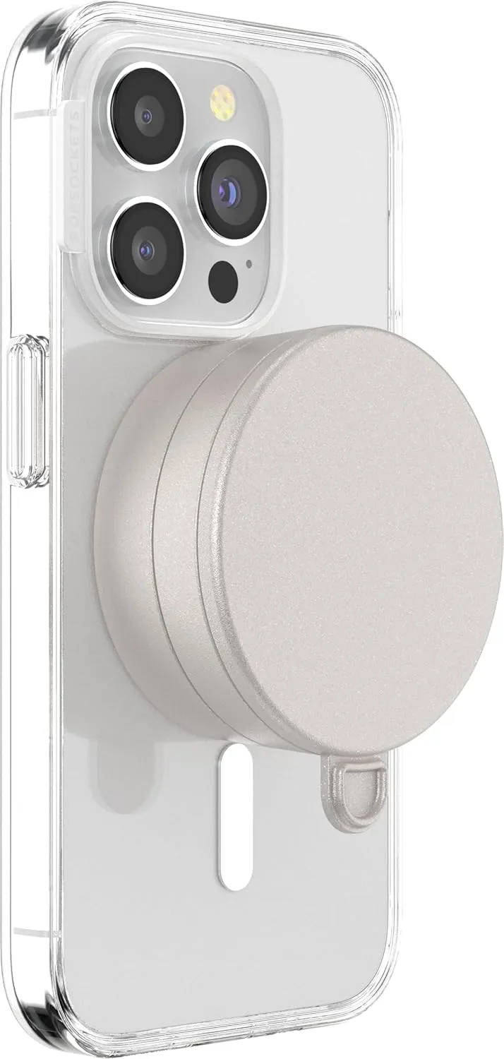PopSockets Multi-Surface Suction Phone Mount, Detachable Surface Mount, Phone Stand Compatible with MagSafe® - Horchata