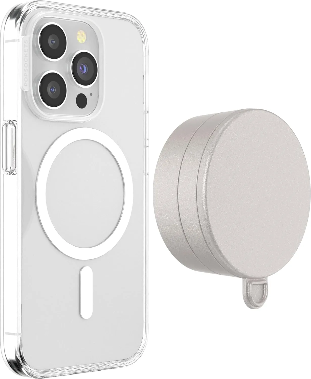 PopSockets Multi-Surface Suction Phone Mount, Detachable Surface Mount, Phone Stand Compatible with MagSafe® - Horchata