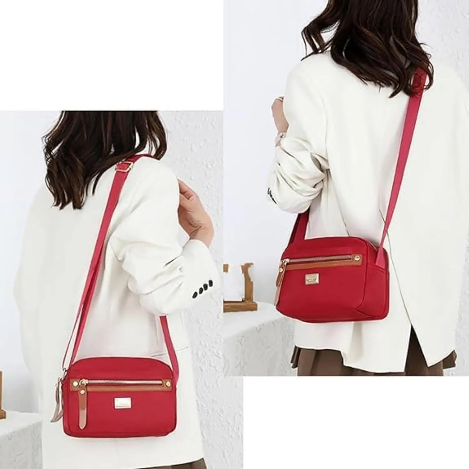 Popularate Nylon Crossbody Bag, Waterproof, Fashionable, Nylon Crossbody Bags for Women, Adaptable To Various Styles