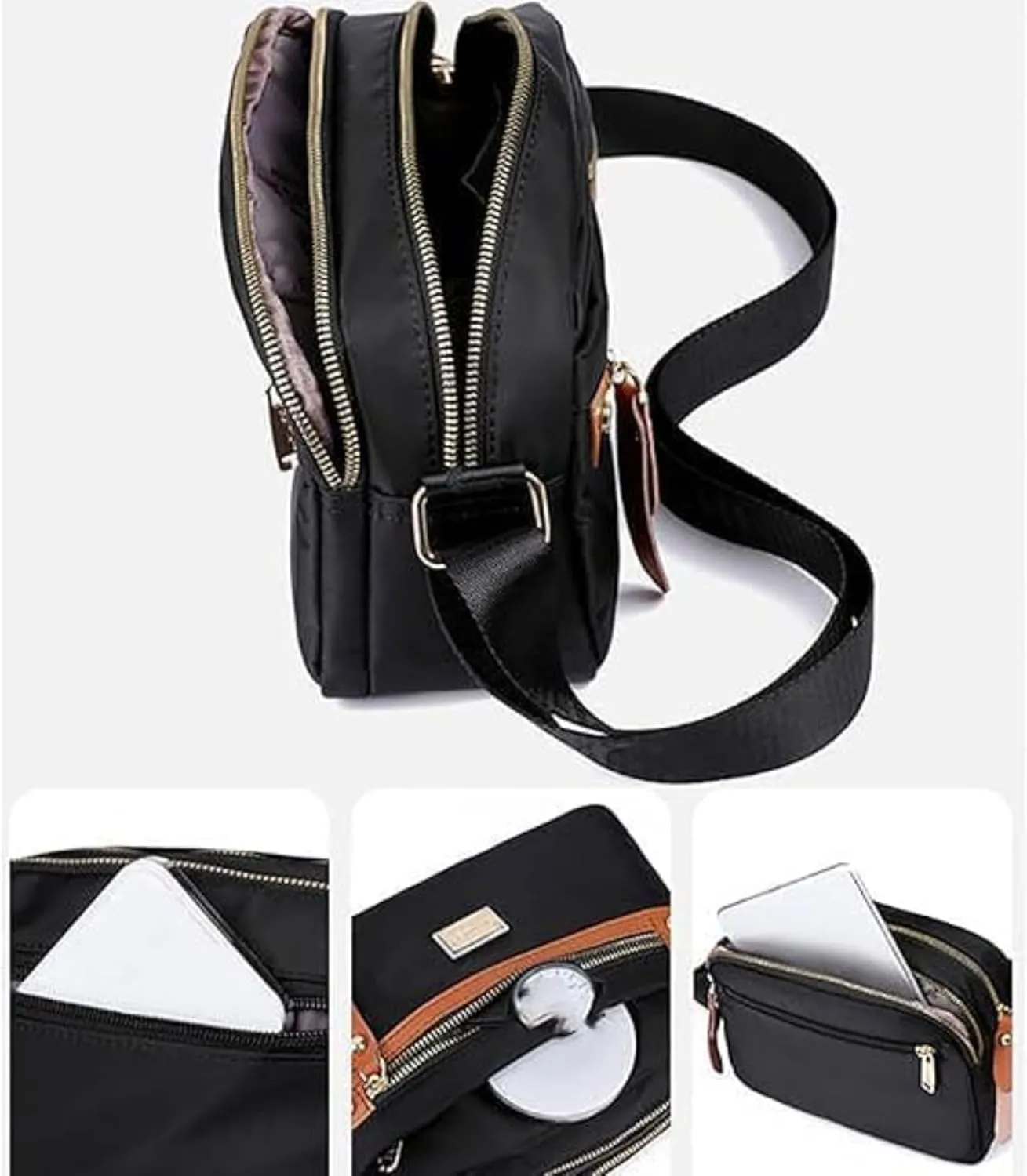Popularate Nylon Crossbody Bag, Waterproof, Fashionable, Nylon Crossbody Bags for Women, Adaptable To Various Styles