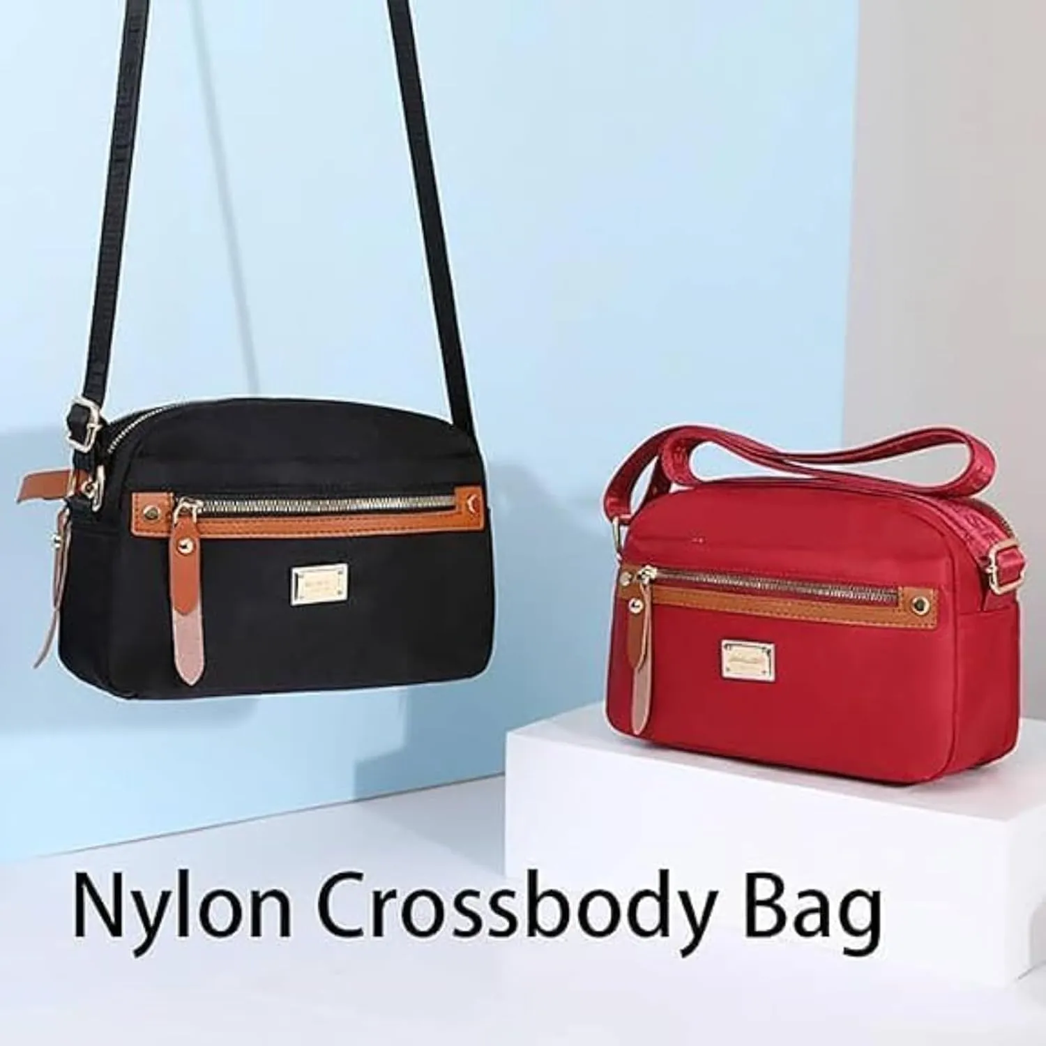 Popularate Nylon Crossbody Bag, Waterproof, Fashionable, Nylon Crossbody Bags for Women, Adaptable To Various Styles