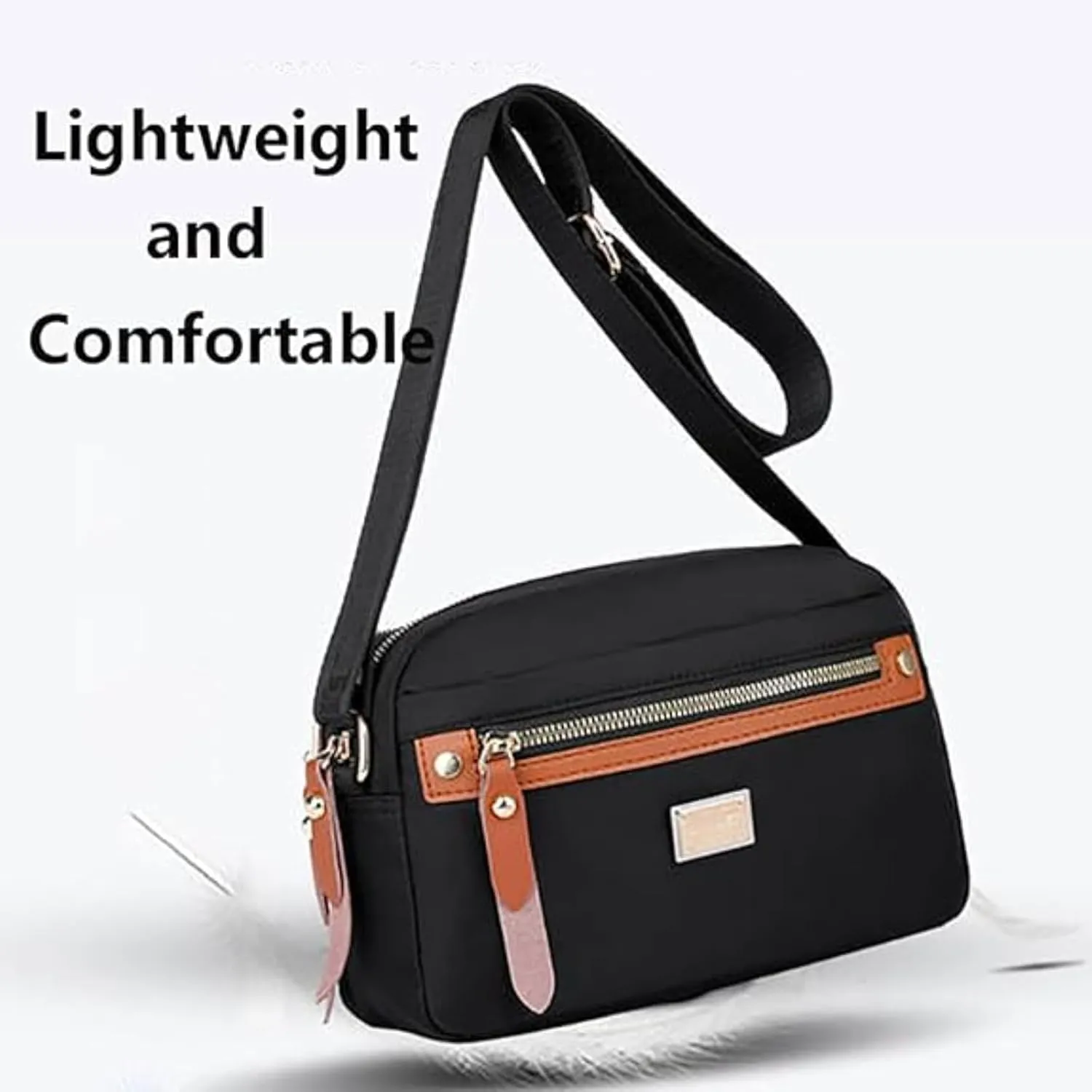 Popularate Nylon Crossbody Bag, Waterproof, Fashionable, Nylon Crossbody Bags for Women, Adaptable To Various Styles