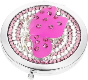 Portable Dual Sided Folding Makeup Mirror Travel Mirror Compact Design for Handbag Present for Women Lightweight and Easy to Carry