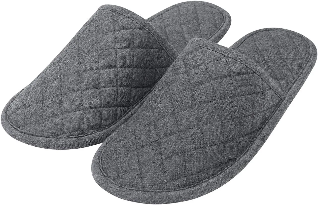 Portable Travel Slipper Spa Hotel Open Toe Sandals Non Disposable Foldable Shoes Guest Indoor House Room Business Trip Party Washable Footwear with Bags