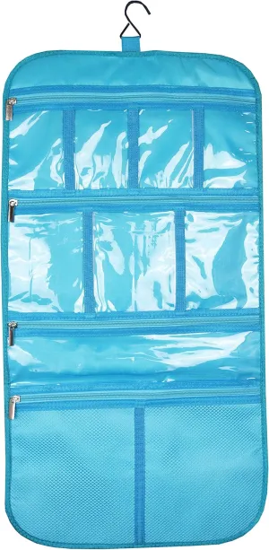 Premium Hanging Toiletry Travel Bag - Cosmetic, Jewelry, Toiletry & Accessory Storage Organizer Bag, Large Size, Various Compartments