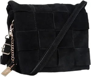 Premium Italian Leather Handmade in Florence, Italy. Suede Crossbody Bag for Women with a Detachable Strap Made in Italy