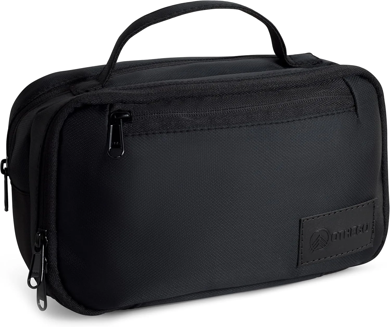 Premium Toiletry Bag for Men | Durable Mens Toiletry Travel Bag | Water-Resistant Dopp Kit for Grooming, Travel Toiletries & Essentials | Black Kit with Black YKK Zippers