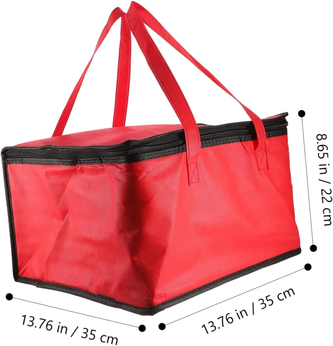 PRETYZOOM 1pc Insulated Meal Transport Tote Pizza Insulation Tote with Handle Thickened Material for Takeout and Lunch Storage