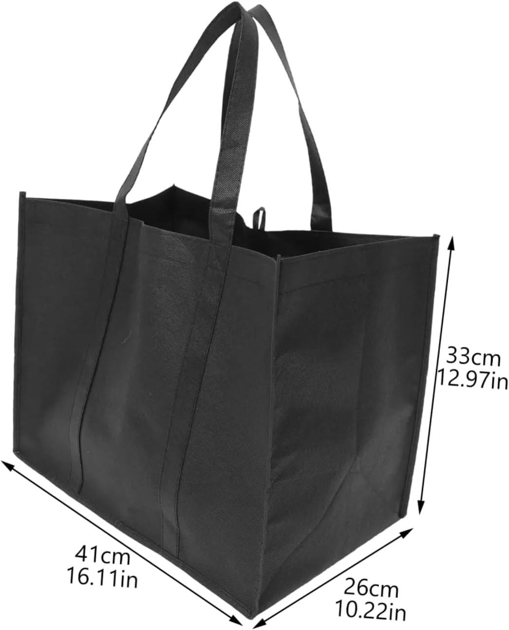 PRETYZOOM Non-woven Shopping Bag Grocery Bags Foldable Shopping Bags with Handles Moving Bags for Storage Shopping