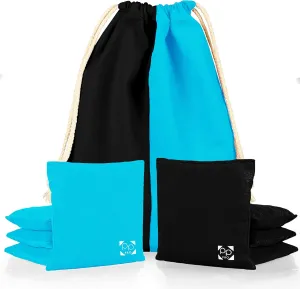 Professional Cornhole Bags - Set of 8 Regulation All Weather Double Sided - Sticky Side/Slick Side Bean Bags for Pro Corn Hole Game