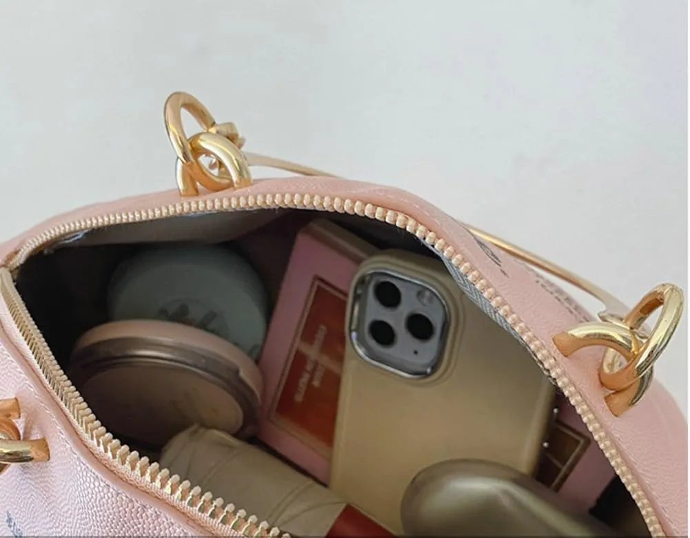 PU Leather Bowling Bag for Women Cute Underarm Shoulder Handbag Slouchy Hobo Crossbody Purse Bags Top-Handle Tote 2025