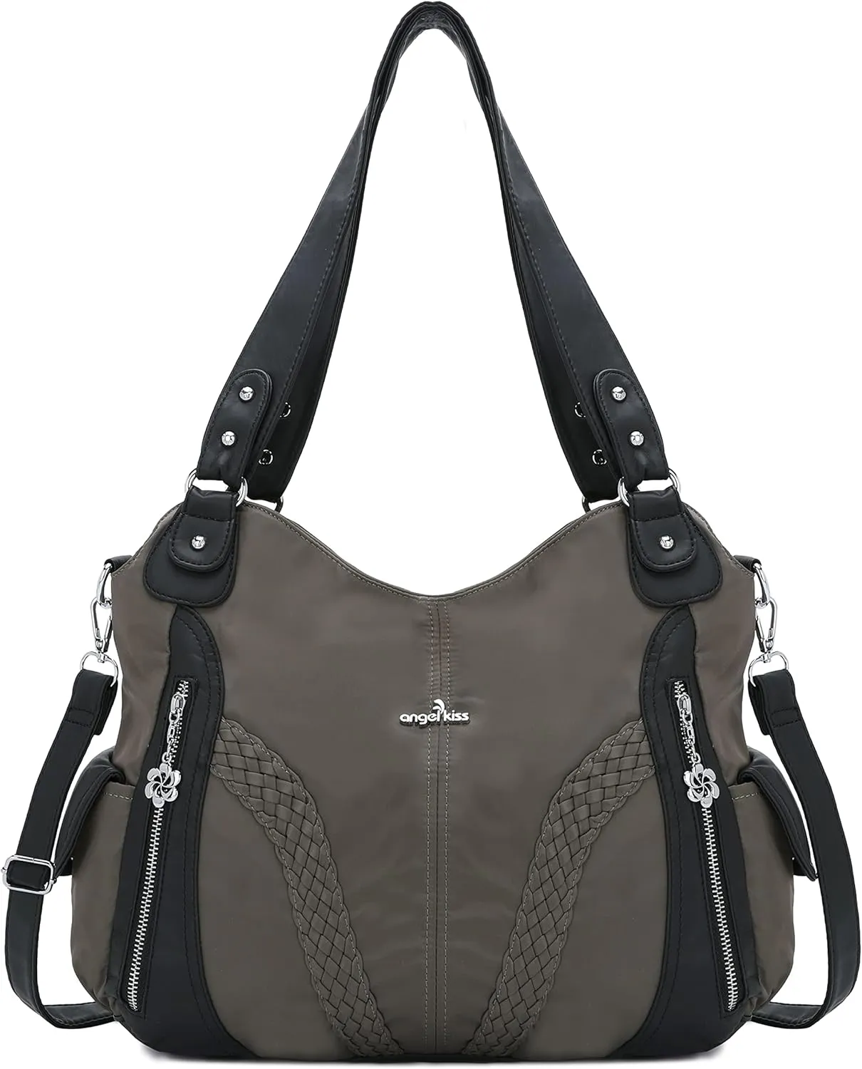 Purses and Handbags Women Fashion Tote Bag Shoulder Bags Top Handle Satchel Purses Washed Synthetic Leather Handbag