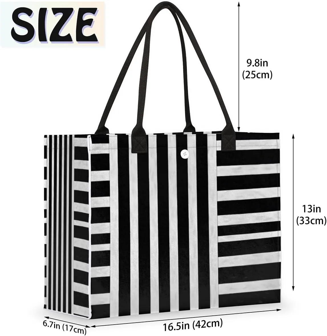 QsirBC Geometric Modern Texture Tote Bag for Women Shoulder Bags with Pockets Handbags Purses Large Totes