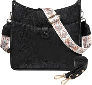 RAVUO Hobo Shoulder Bags for Women,Trendy Vegan Leather Crossbody Purses and Handbag with 2pcs Detachable Strap