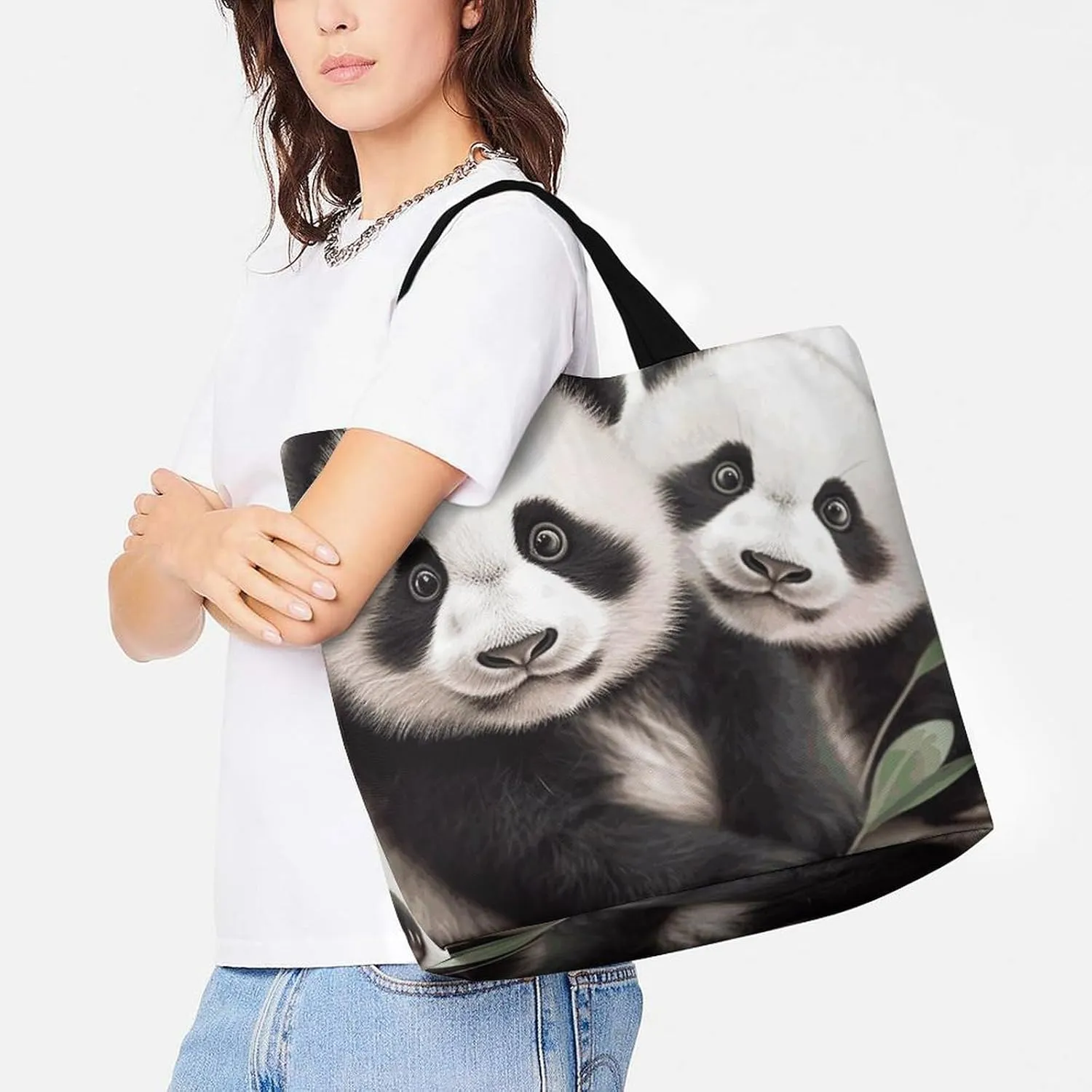Red Eyed Tree Frog Tote Bags, Reusable Grocery Bags, Large Shopping Bag, Shoulder Bag for Women
