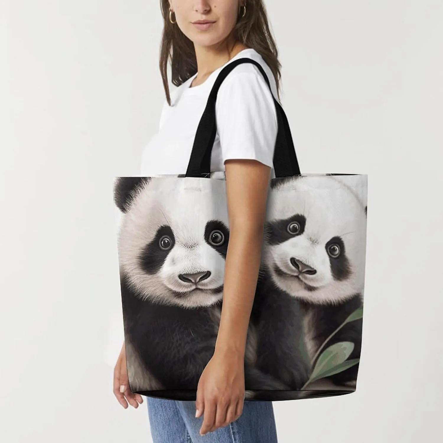 Red Eyed Tree Frog Tote Bags, Reusable Grocery Bags, Large Shopping Bag, Shoulder Bag for Women