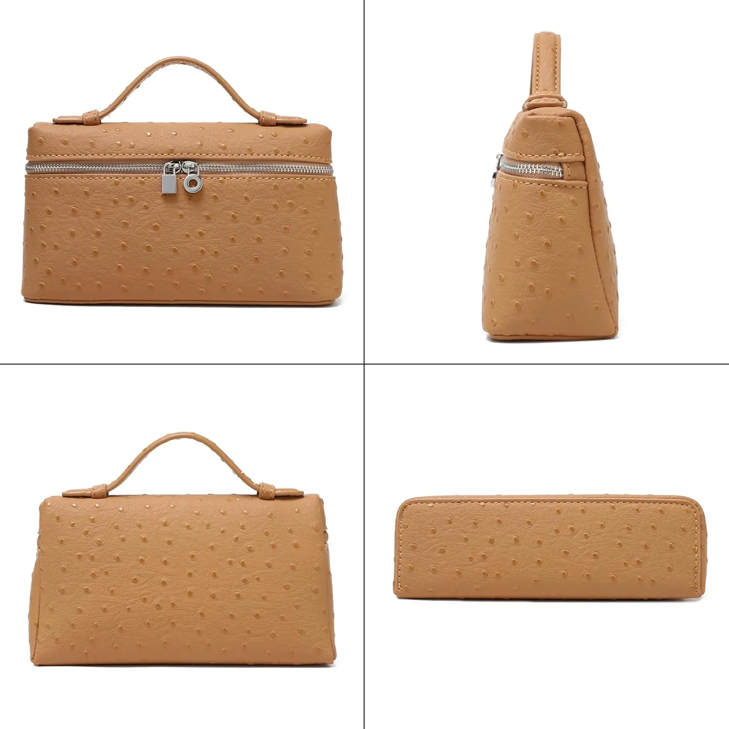 Rejolly Crossbody Bag for Women Small Pouch Top-Handle Leather Bag Designer Shoulder Handbag Quiet Luxury Trendy Purse