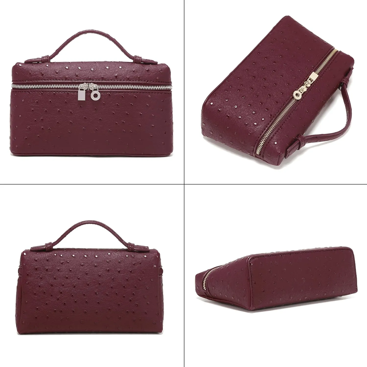 Rejolly Crossbody Bag for Women Small Pouch Top-Handle Leather Bag Designer Shoulder Handbag Quiet Luxury Trendy Purse