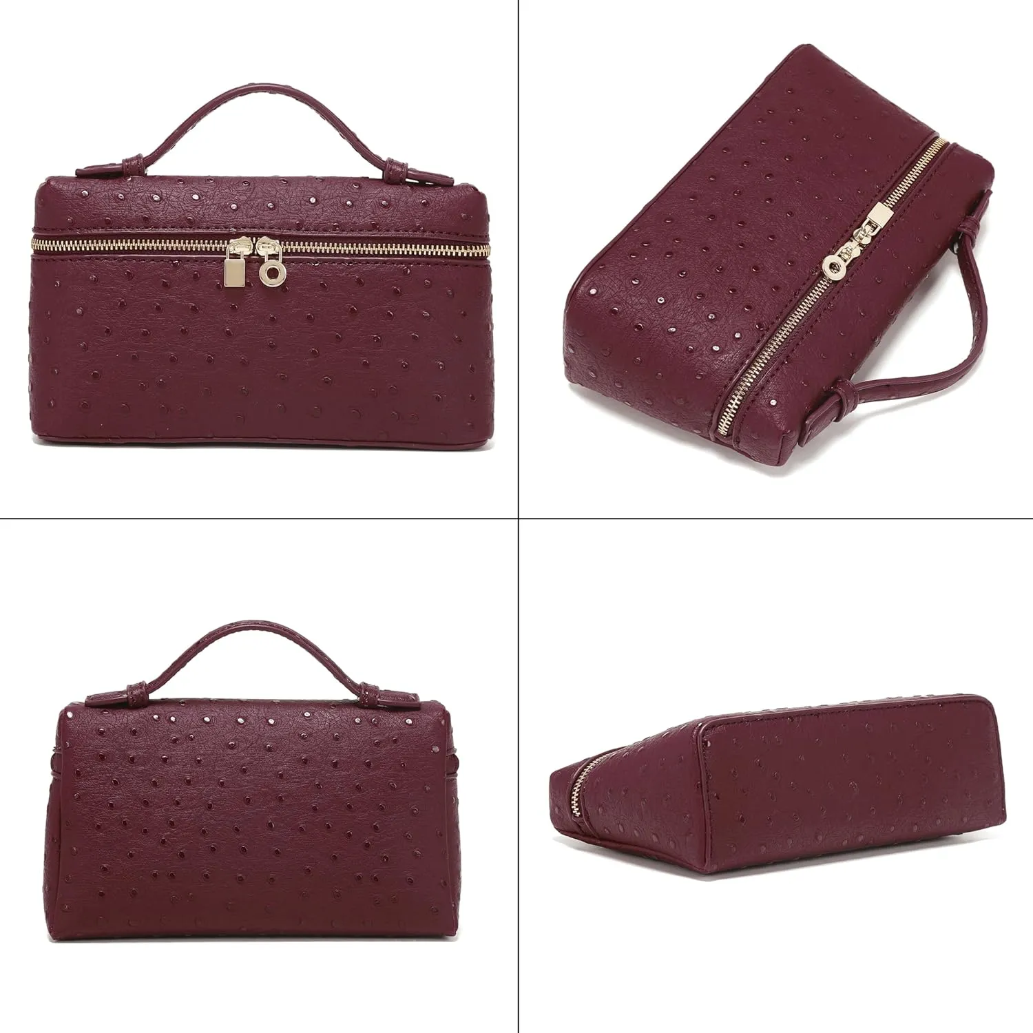 Rejolly Crossbody Bag for Women Small Pouch Top-Handle Leather Bag Designer Shoulder Handbag Quiet Luxury Trendy Purse