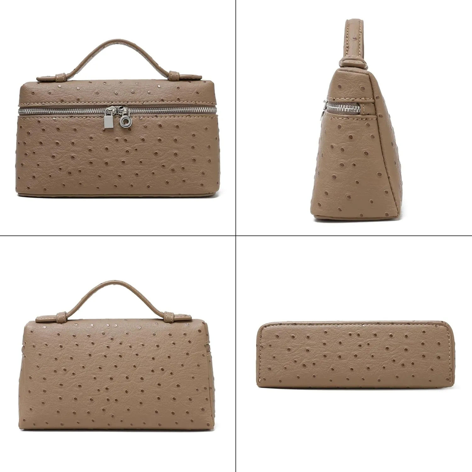 Rejolly Crossbody Bag for Women Small Pouch Top-Handle Leather Bag Designer Shoulder Handbag Quiet Luxury Trendy Purse