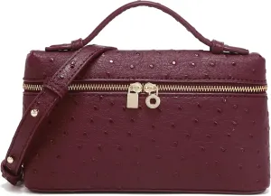 Rejolly Crossbody Bag for Women Small Pouch Top-Handle Leather Bag Designer Shoulder Handbag Quiet Luxury Trendy Purse