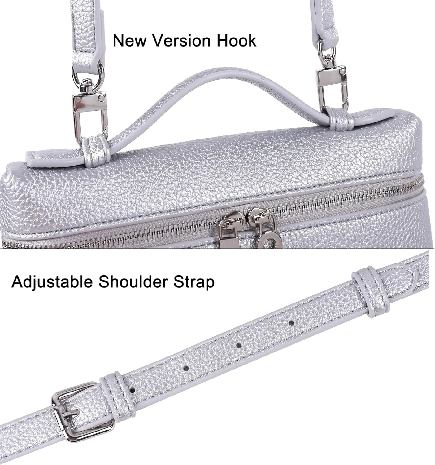 Rejolly Crossbody Bag for Women Small Top-Handle Pouch Purse Designer Shoulder Handbag Quiet Luxury Leather Trendy Purse