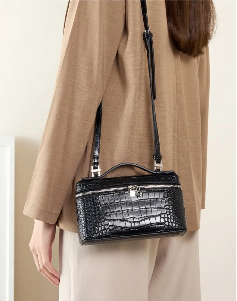 Rejolly Crossbody Bag for Women Small Top-Handle Pouch Purse Designer Shoulder Handbag Quiet Luxury Leather Trendy Purse