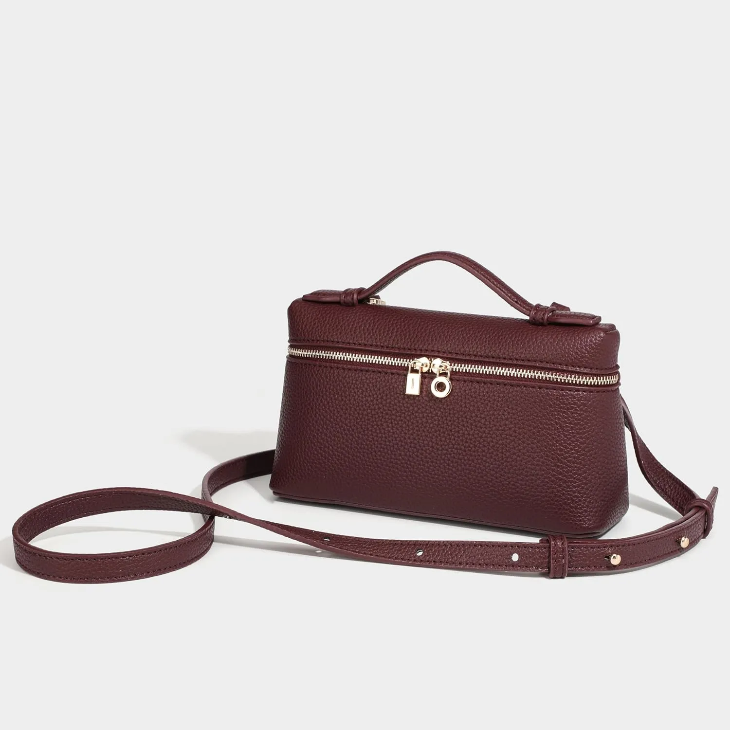 Rejolly Crossbody Bag for Women Small Top-Handle Pouch Purse Designer Shoulder Handbag Quiet Luxury Leather Trendy Purse