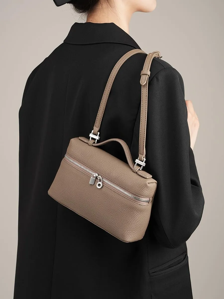 Rejolly Crossbody Bag for Women Small Top-Handle Pouch Purse Designer Shoulder Handbag Quiet Luxury Leather Trendy Purse