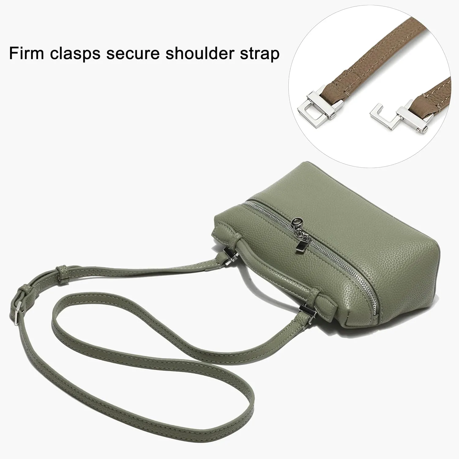 Rejolly Crossbody Bag for Women Small Top-Handle Pouch Purse Designer Shoulder Handbag Quiet Luxury Leather Trendy Purse