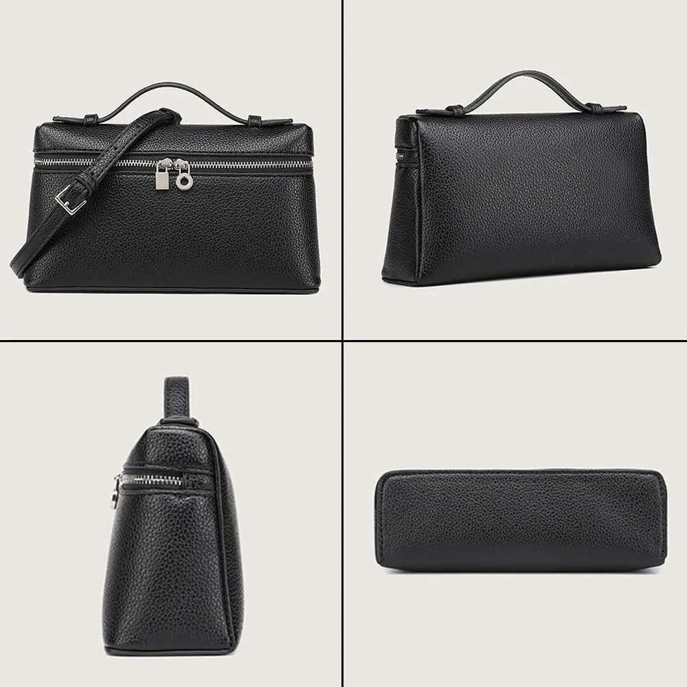 Rejolly Crossbody Bag for Women Small Top-Handle Pouch Purse Designer Shoulder Handbag Quiet Luxury Leather Trendy Purse