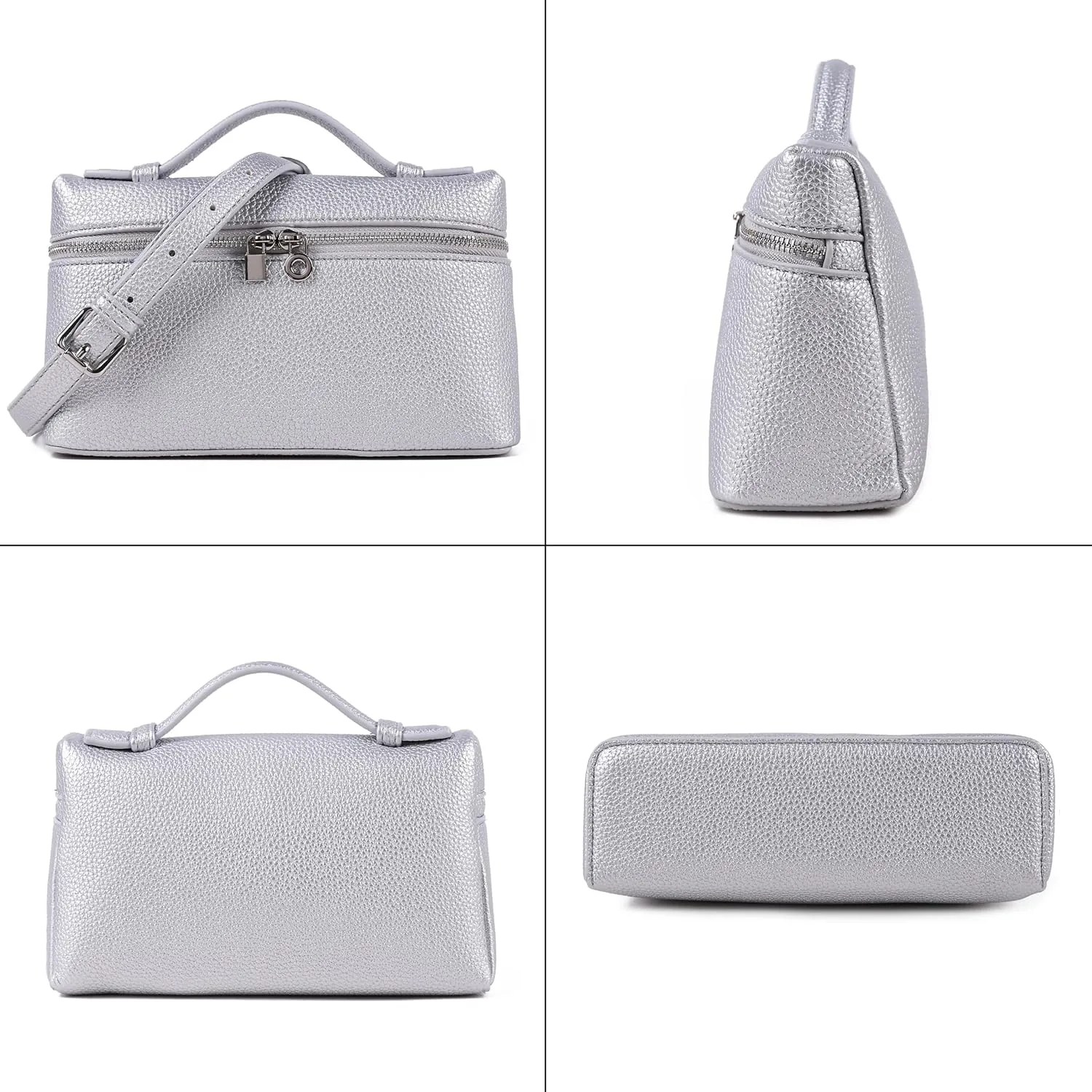 Rejolly Crossbody Bag for Women Small Top-Handle Pouch Purse Designer Shoulder Handbag Quiet Luxury Leather Trendy Purse