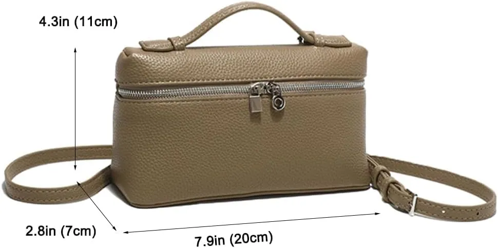 Rejolly Crossbody Bag for Women Small Top-Handle Pouch Purse Designer Shoulder Handbag Quiet Luxury Leather Trendy Purse