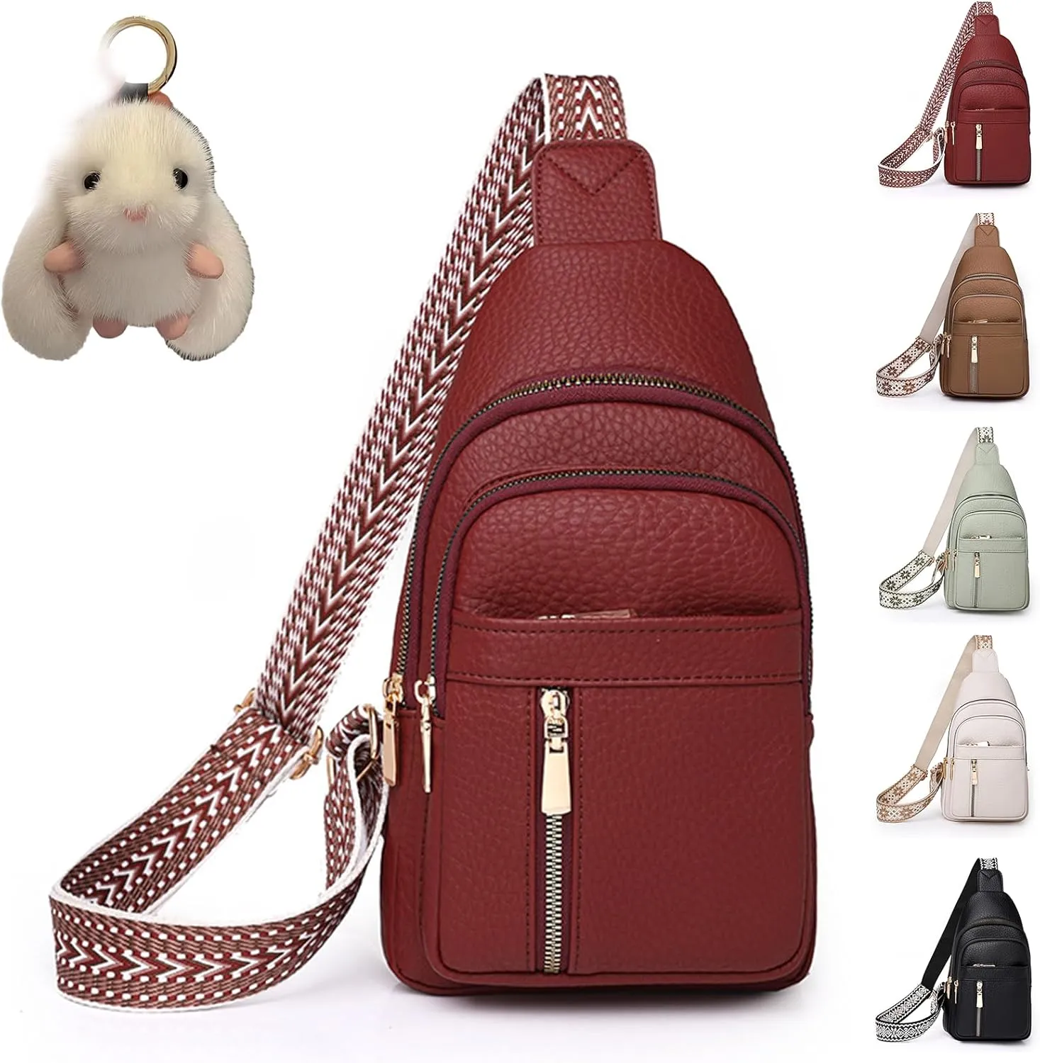 Relevantk Crossbody Bag, Wbougisay Crossbody Bag, Large Capacity Anti-Theft Solid Color Crossbody Bag