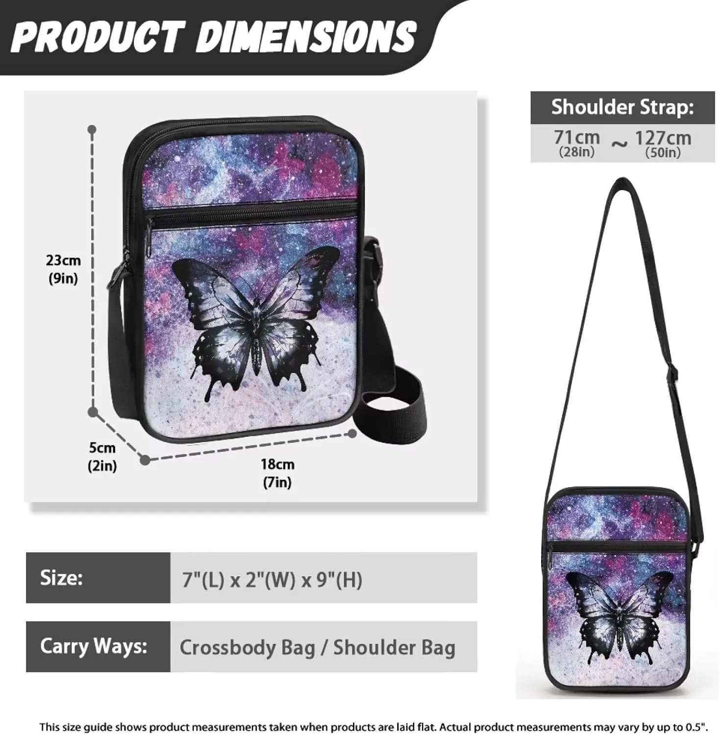 Renewold Crossbody Bag Cell Phone Purses Messenger Bag Satchel Handbags Shoulder Bag for Women Men Kids Teens