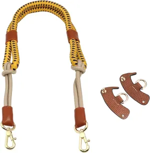 Replacement Purse Straps,Handbag Strap Unadjustable with 2Pcs D Rings,Handmade DIY Shoulder Straps for Mini Longchamps Bags
